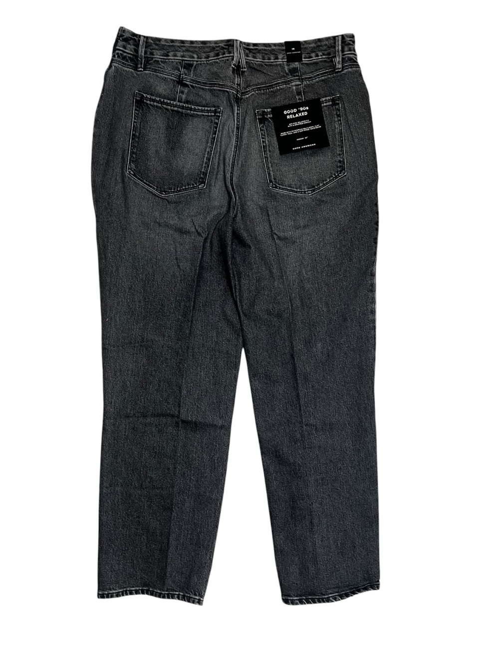 Good American Good 90s Relaxed Jeans Black Two Tone Baggy Mom Jean Size 15 NWT - Picture 3 of 11